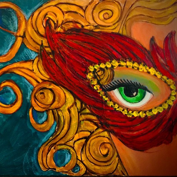 Mardi Gras Canvas Reproduction Artwork - Picture 1 of 2
